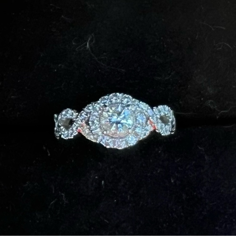 Neil Lane white gold diamond engagement ring, size 5.